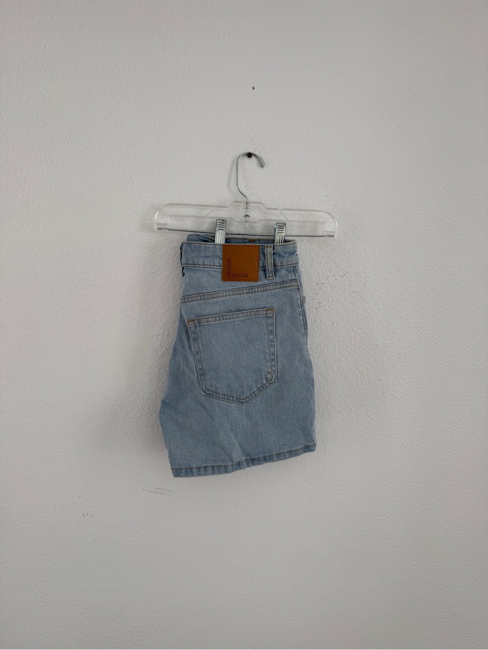 Scandinavian brand BikBok High-Rise Light Blue Denim Women’s Shorts